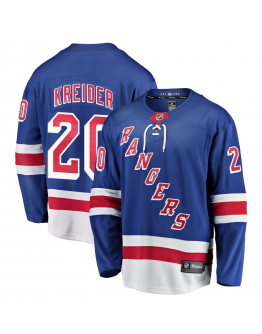 Men's New York Rangers Chris Kreider Fanatics Blue Home Breakaway Player Jersey