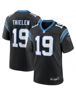 Men's Carolina Panthers Adam Thielen Nike Black Team Game Jersey