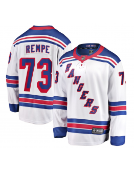 Men's New York Rangers Matt Rempe Fanatics White Away Premier Breakaway Player Jersey