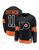 Men's Philadelphia Flyers Travis Konecny Fanatics Black Alternate Breakaway Player Jersey