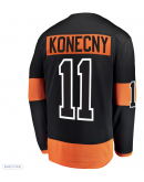 Men's Philadelphia Flyers Travis Konecny Fanatics Black Alternate Breakaway Player Jersey