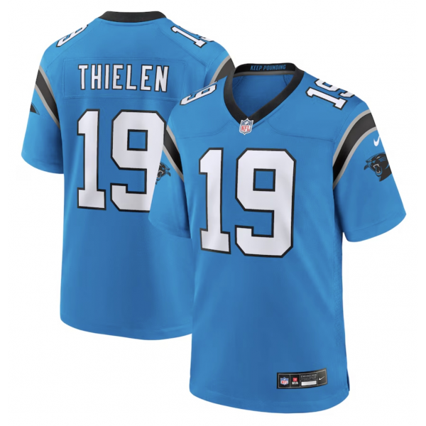 Men's Carolina Panthers Adam Thielen Nike Blue Alternate Game Jersey