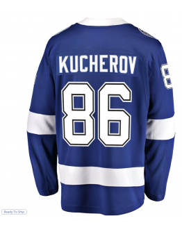 Men's Tampa Bay Lightning Nikita Kucherov Fanatics Blue Home Breakaway Player Jersey