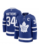 Men's Toronto Maple Leafs Auston Matthews Fanatics Blue Captain Patch Home Premium Jersey