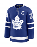 Men's Toronto Maple Leafs Auston Matthews Fanatics Blue Captain Patch Home Premium Jersey