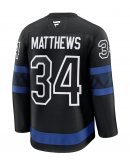 Men's Toronto Maple Leafs Auston Matthews Fanatics Black Captain Patch Alternate Premium Jersey