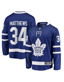 Men's Toronto Maple Leafs Auston Matthews Fanatics Blue Home Breakaway Jersey