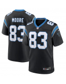 Men's Carolina Panthers David Moore Nike Black Game Jersey