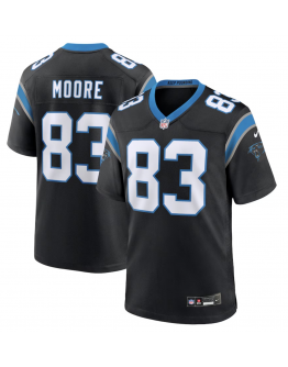 Men's Carolina Panthers David Moore Nike Black Game Jersey