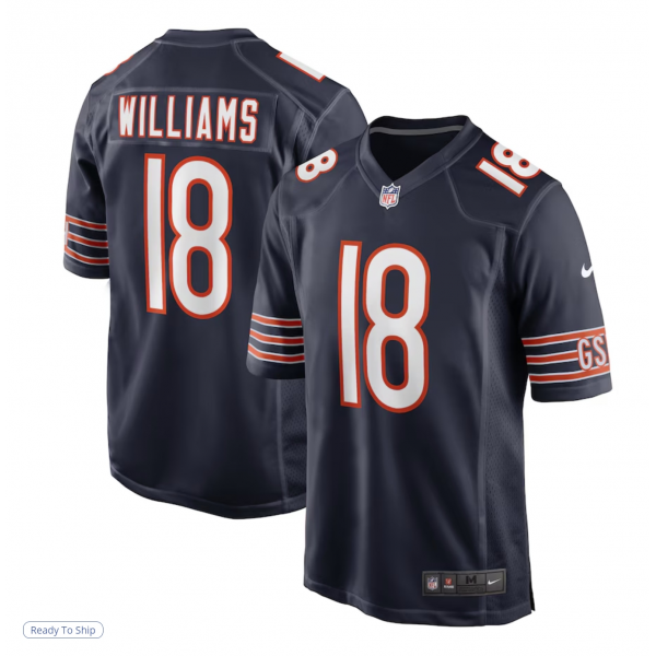 Men's Chicago Bears Caleb Williams Nike Navy Player Game Jersey