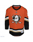 Youth Anaheim Ducks Trevor Zegras Orange Replica Player Jersey