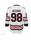 Youth Chicago Blackhawks Connor Bedard White Away Replica Player Jersey