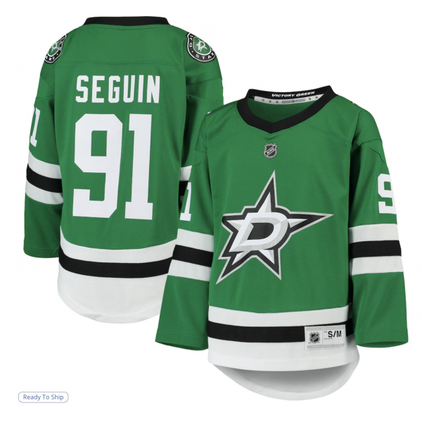 Youth Dallas Stars Tyler Seguin Kelly Green Home Replica Player Jersey