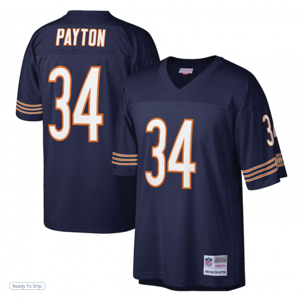 Men's Chicago Bears Walter Payton Mitchell & Ness Navy Legacy Replica Jersey