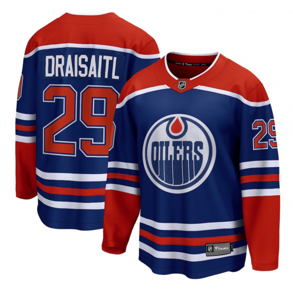 Men's Edmonton Oilers Leon Draisaitl Fanatics Royal Home Breakaway Jersey