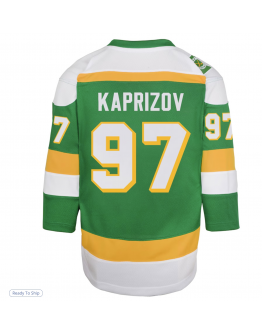 Youth Minnesota Wild Kirill Kaprizov Green 2023/24 Alternate Replica Player Jersey