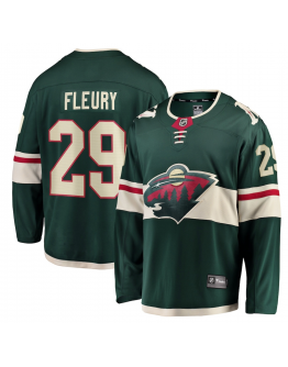 Men's Minnesota Wild Marc-Andre Fleury Fanatics Green Home Breakaway Player Jersey