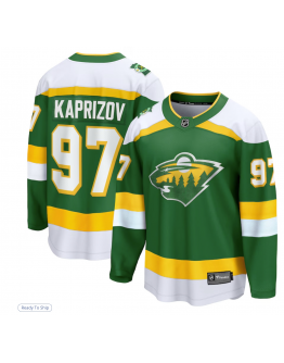 Men's Minnesota Wild Kirill Kaprizov Fanatics Green Alternate Premier Breakaway Player Jersey