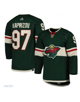 Men's Minnesota Wild Kirill Kaprizov adidas Green Home Primegreen Authentic Player Jersey