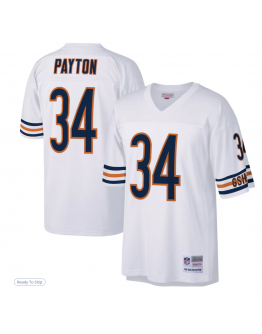 Men's Chicago Bears Walter Payton Mitchell & Ness White Legacy Replica Jersey