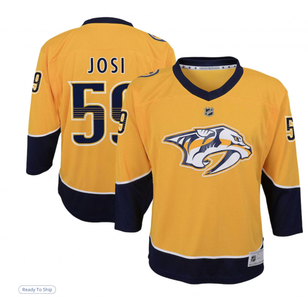 Youth Nashville Predators Roman Josi Gold Home Replica Player Jersey