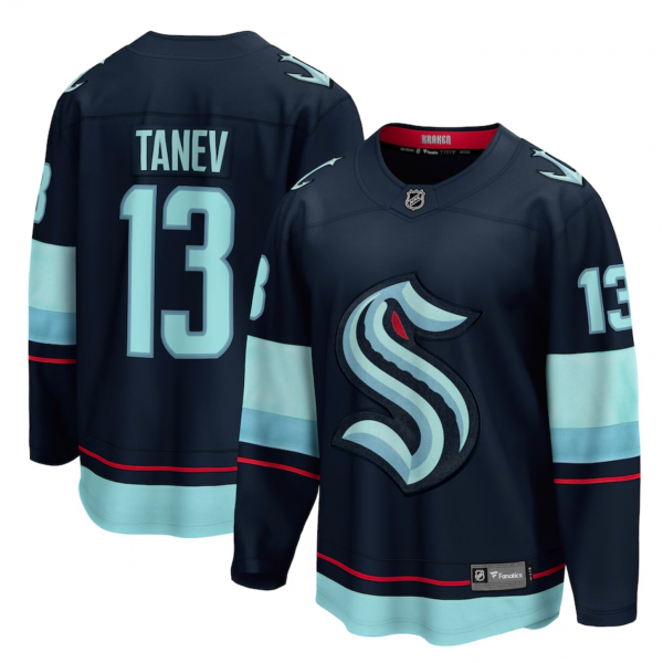 Men's Seattle Kraken Brandon Tanev Fanatics Navy Home Breakaway Player Jersey