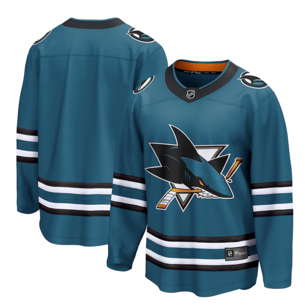 Men's San Jose Sharks Fanatics Teal Home Breakaway Jersey