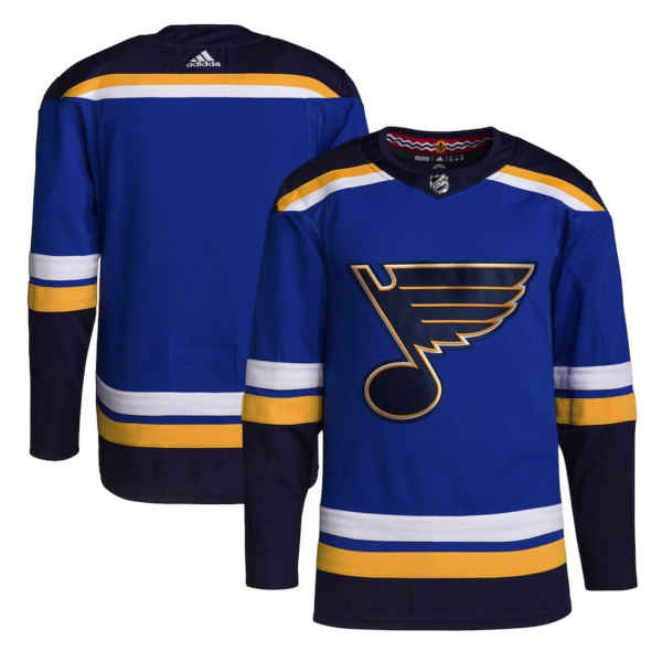 Men's St. Louis Blues adidas Royal Home Authentic Jersey