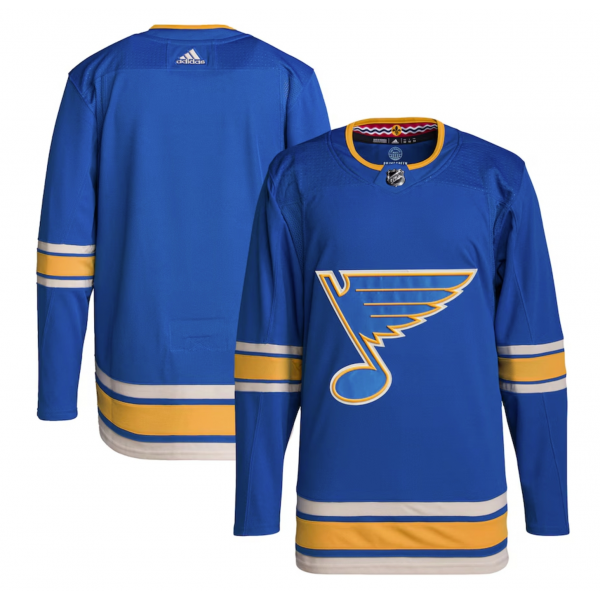 Men's St. Louis Blues adidas Blue Alternate Authentic Jersey