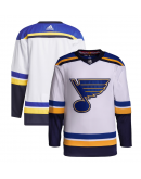 Men's St. Louis Blues adidas White Away Primegreen Authentic Jersey