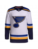 Men's St. Louis Blues adidas White Away Primegreen Authentic Jersey