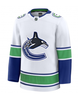 Men's Vancouver Canucks Fanatics White Away Premium Jersey