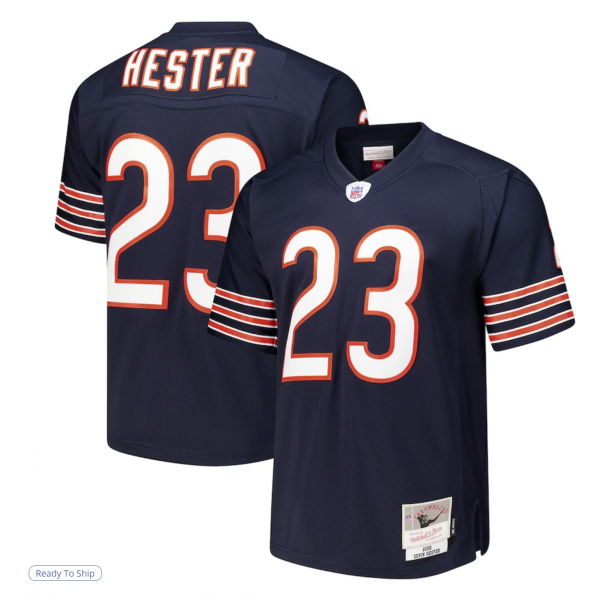 Men's Chicago Bears Devin Hester Mitchell & Ness Navy 1995 Legacy Replica Jersey