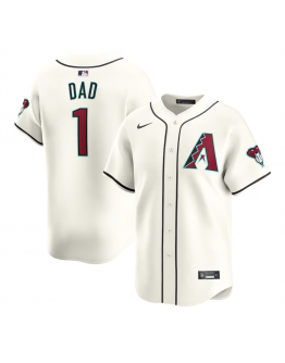 Men's Arizona Diamondbacks Nike White #1 Dad Home Limited Jersey