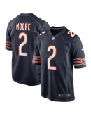 Men's Chicago Bears D.J. Moore Nike Navy Team Color Game Jersey