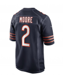 Men's Chicago Bears D.J. Moore Nike Navy Team Color Game Jersey