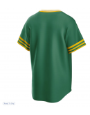 Men's Athletics Nike Kelly Green Road Cooperstown Collection Team Jersey