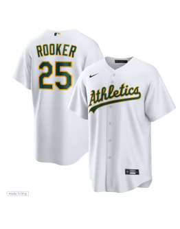 Men's Athletics Brent Rooker Nike White Home Replica Jersey