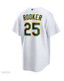 Men's Athletics Brent Rooker Nike White Home Replica Jersey