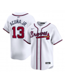 Men's Atlanta Braves Ronald Acuña Jr. Nike White Home Limited Player Jersey