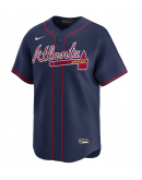 Men's Atlanta Braves Ronald Acuña Jr. Nike Navy Alternate Limited Player Jersey