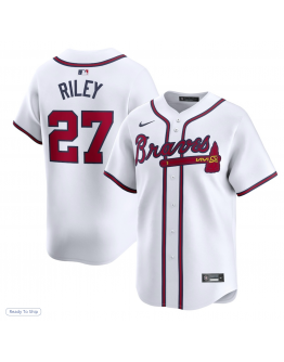 Men's Atlanta Braves Austin Riley Nike White Home Limited Player Jersey