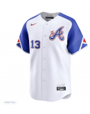 Men's Atlanta Braves Ronald Acuña Jr. Nike White City Connect Limited Player Jersey