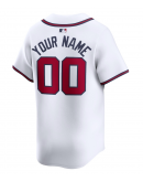 Men's Atlanta Braves Nike White Home Limited Custom Jersey