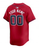 Men's Atlanta Braves Nike Red Alternate Limited Custom Jersey