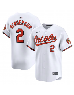 Men's Baltimore Orioles Gunnar Henderson Nike White Home Limited Player Jersey