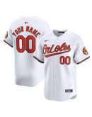 Youth Baltimore Orioles Nike White Home Limited Custom Jersey