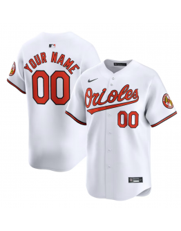 Youth Baltimore Orioles Nike White Home Limited Custom Jersey