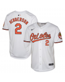 Youth Baltimore Orioles Gunnar Henderson Nike White Home Limited Jersey