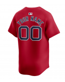 Men's Boston Red Sox Nike Red Alternate Limited Custom Jersey